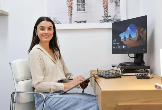 ors psychologist georgia holloway at their desk