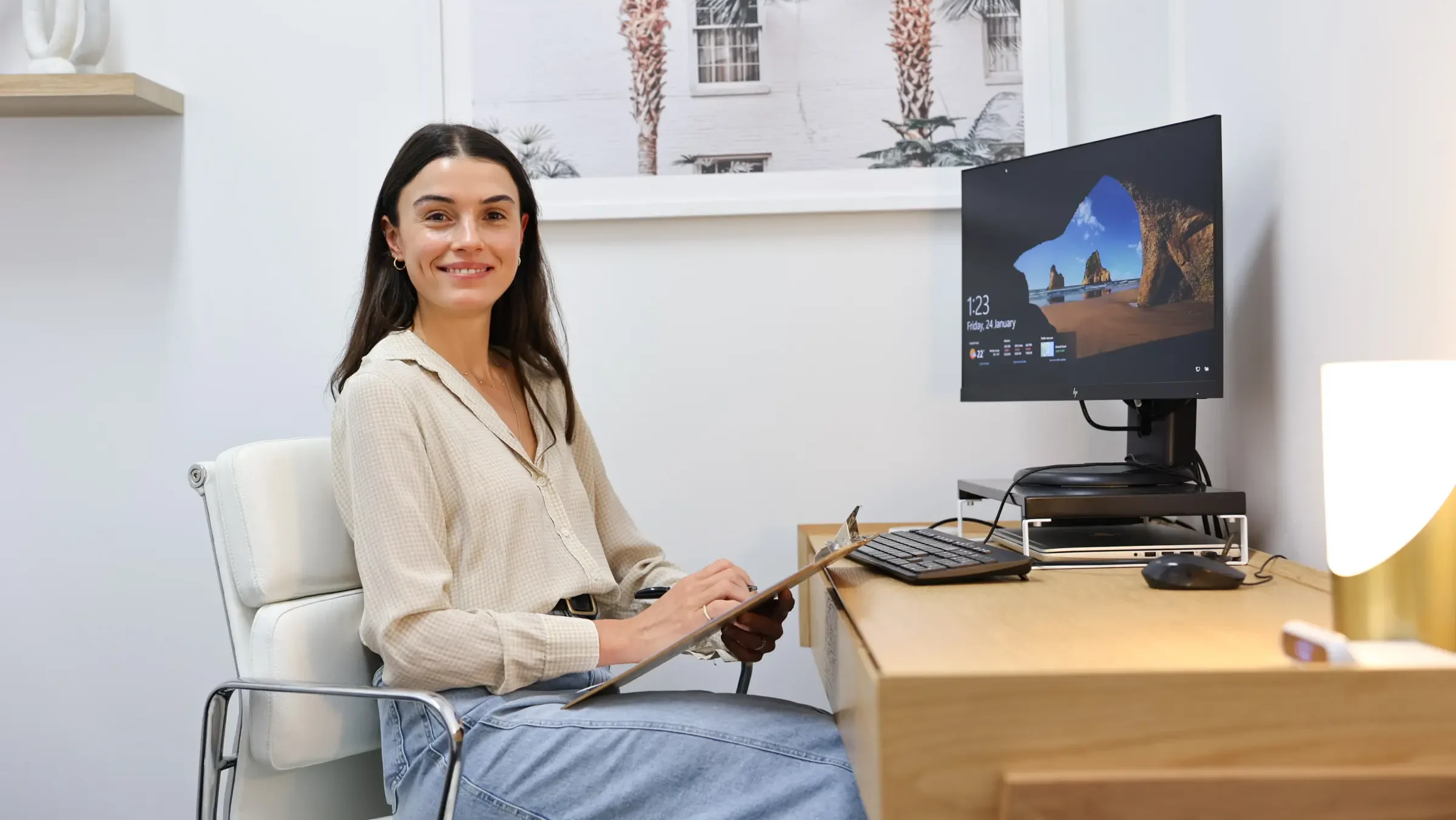 ors psychologist georgia holloway at their desk